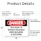 Signmission This Door To Remain Unlocked When Building, 18 in W x Rectangle, Aluminum OS-2PACK-DS-A-1218-L-2272 - alternate 6